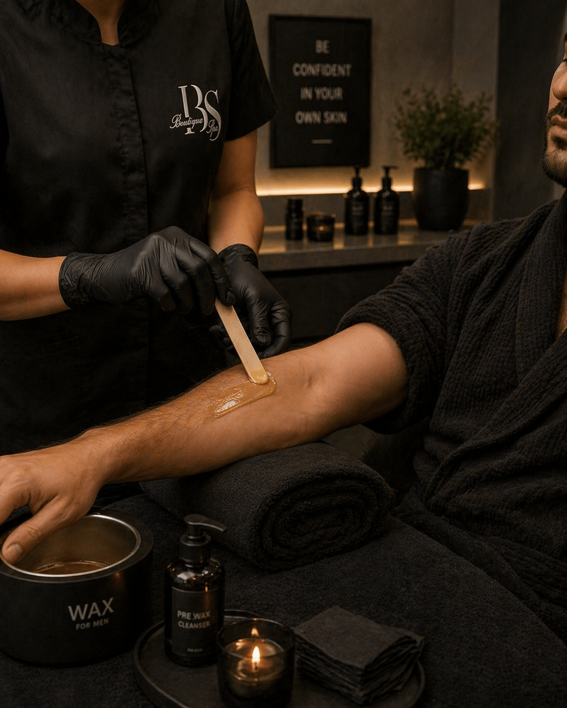 Professional hair-removal service for men in Abu Dhabi
