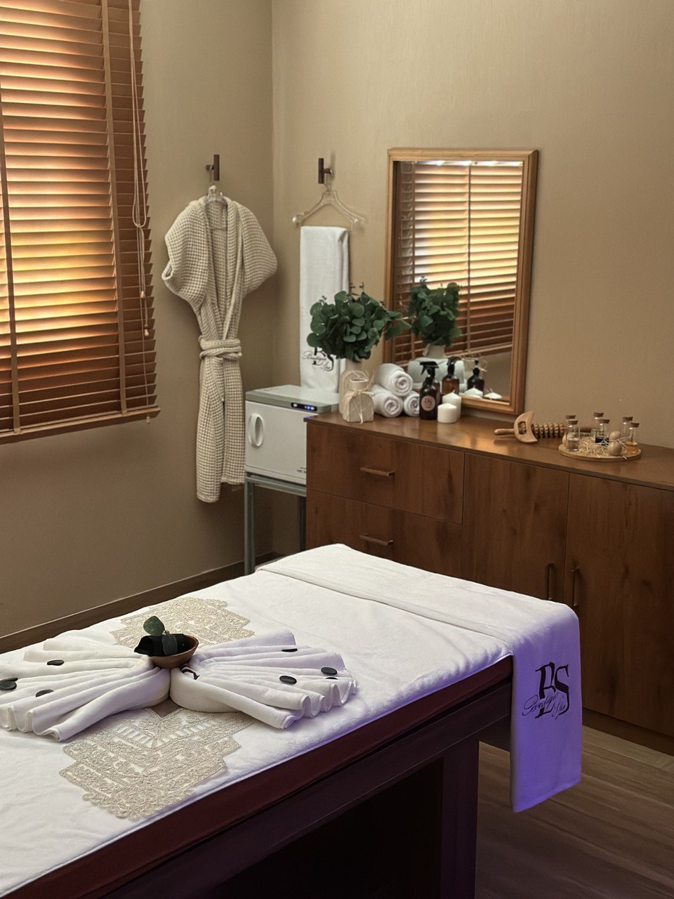 Premium men’s grooming space at Boutique Spa Abu Dhabi